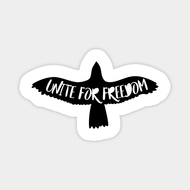 'United For Freedom' Human Trafficking Shirt Magnet by ourwackyhome