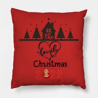 Family Christmas 2022 Pillow