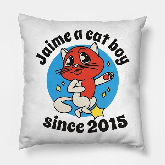 Cartoon cat animal dancing Pillow by Picasso_design1995