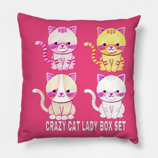 Crazy Cat Lady Box Set Pillow