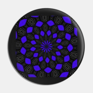 Purple and Black Pattern Pin