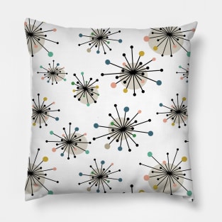 Atomic Starburst Pattern Pillow