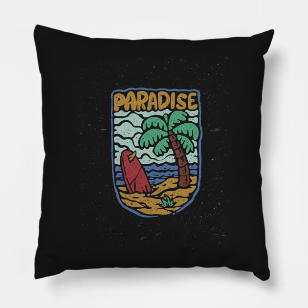 Welcome to Paradise Pillow by Blazedfalcon