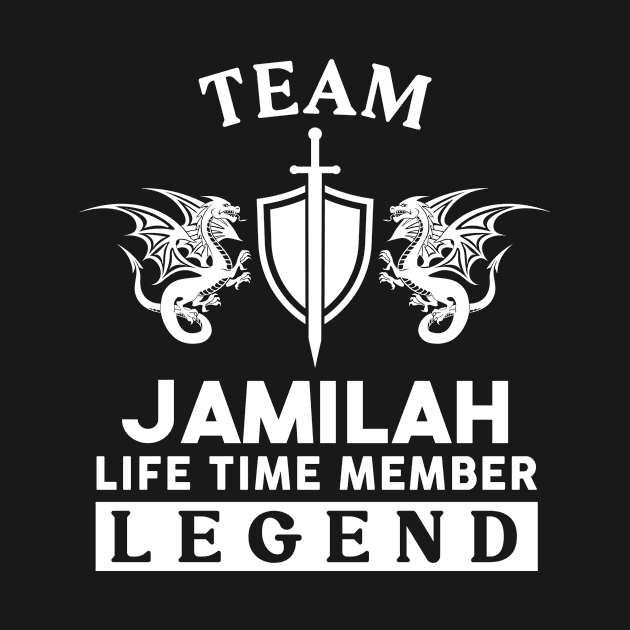 Jamilah Name T Shirt - Jamilah Life Time Member Legend Gift Item Tee by unendurableslemp118