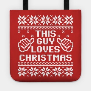 This Guy Loves Christmas Sweater Tote