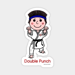 Black Belt-Double Punch Magnet