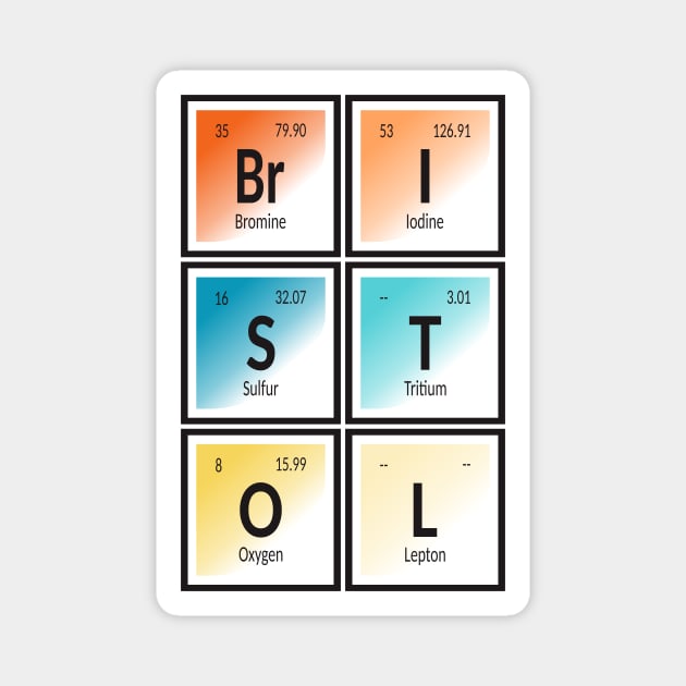 Bristol City | Periodic Table Magnet by Maozva-DSGN