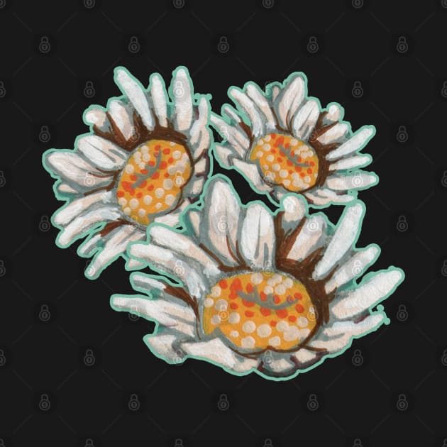 Daisy flower pattern minimal by JJLosh