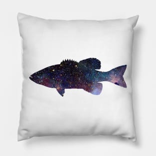 Largemouth Bass - Stars Pillow