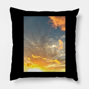 Scenic Sunrise Sunset Clouds Sky Pillow