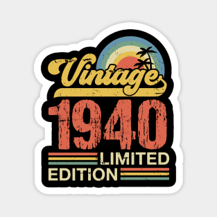 Retro vintage 1940 limited edition Magnet