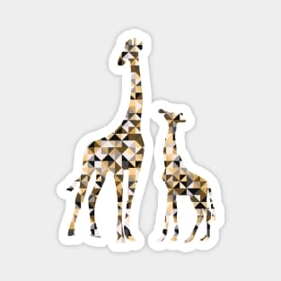 Mosaic Giraffes Magnet