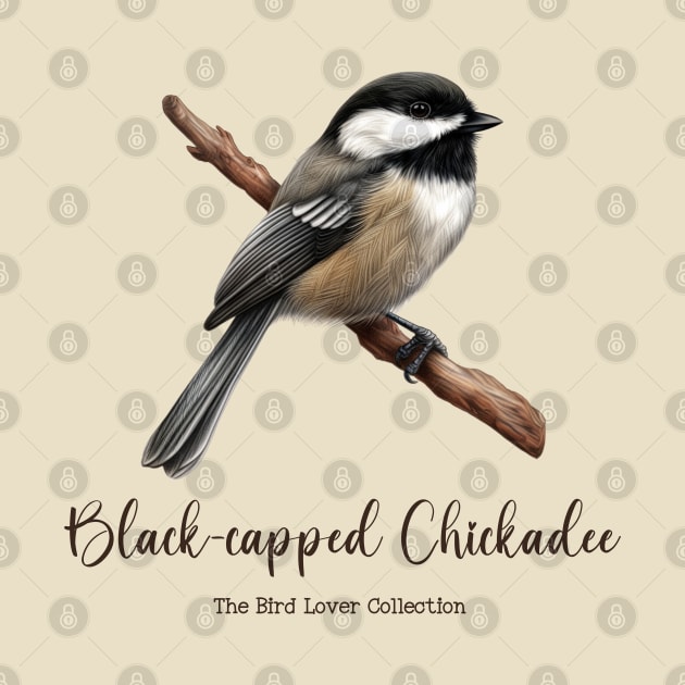 Black-capped Chickadee - The Bird Lover Collection by goodoldvintage