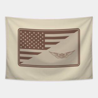 Army Aviation Wings Patch (desert subdued) Tapestry