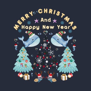 Merry Christmas and Happy New Year under the sea T-Shirt