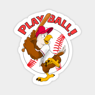 Play Ball!  Nationals Baseball Mascot Screech Magnet