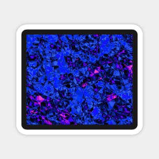 Pink and Blue Glass Magnet