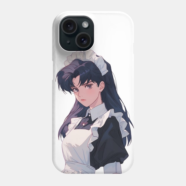 Misato Katsuragi Neon Genesis Evangelion Maid Dress 2! Phone Case by Graphicvibestore