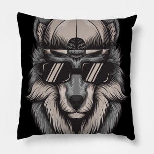 Cool Wolf Pillow