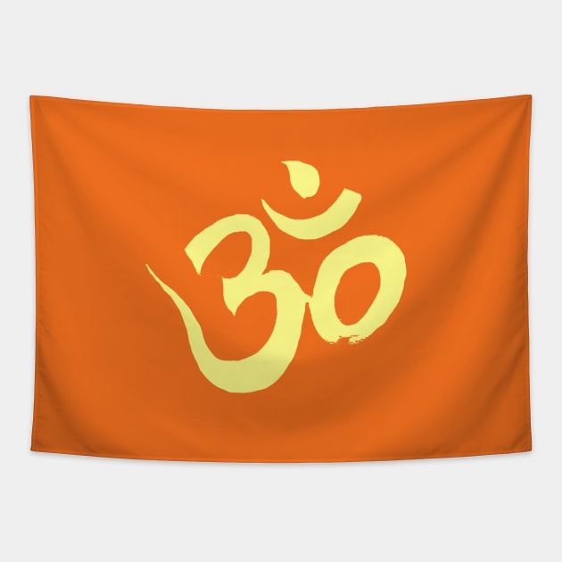 Spiritual Awakening OM Yoga Meditation Tapestry by PlanetMonkey