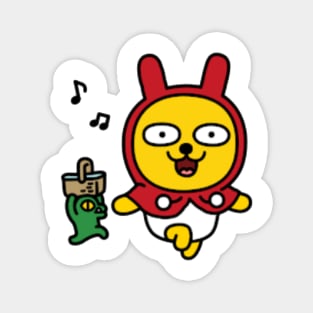 KakaoTalk Friends Muzi & Con (Little Red Riding Hood) Magnet