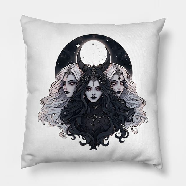 Moon Coven Pillow by DarkSideRunners