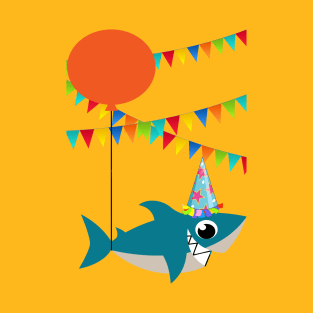 BIRTHDAY BALLOON SHARK T-Shirt