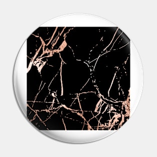 Black Rose-Gold Marble Pin