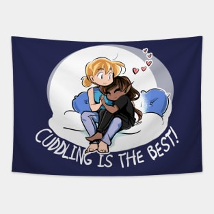 CUDDLING IS THE BEST! Tapestry