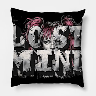 Lost Mind lady Graphic T-shirt 04 Pillow