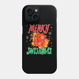 Ugly Merry Swishmas Christmas Basketball Player Phone Case