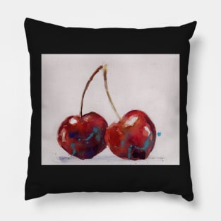 Cherries with a Splash Pillow