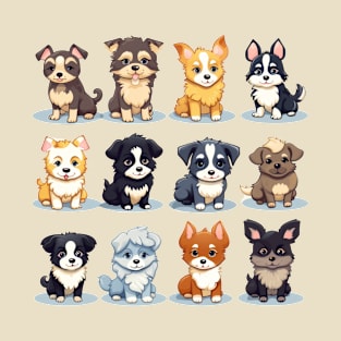 12 cute doggies T-Shirt