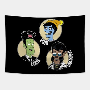 Ghouligans Cartoon Characters Tapestry