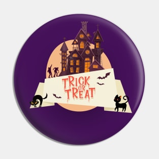 Halloween Trick or Treat I Halloween Castle I Halloween Black Cats I Halloween Global Trendy Costumes Pin