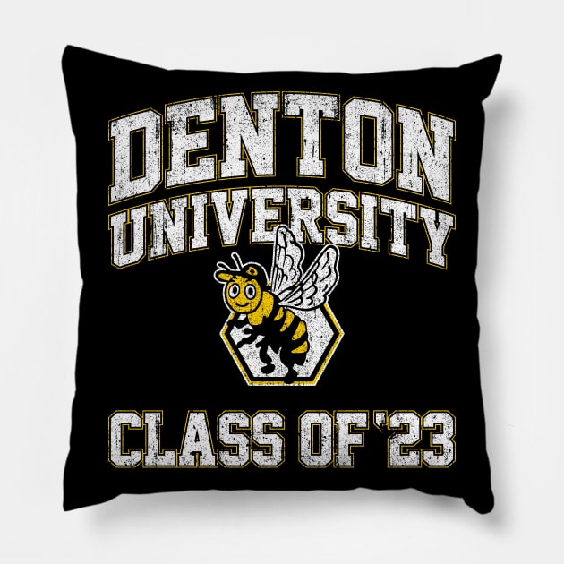 Denton University Class of 23 Pillow by huckblade