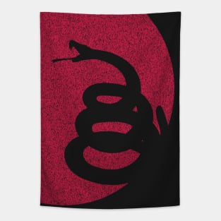 Minimalist Gadsden Sun Snake Tapestry