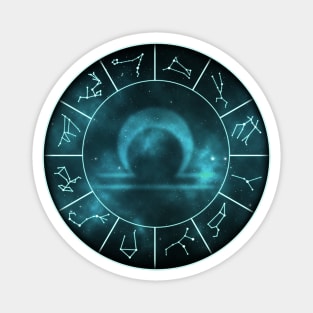 Libra Zodiac Symbol Magnet