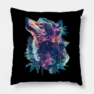 Wolf Echoing Elegance Pillow