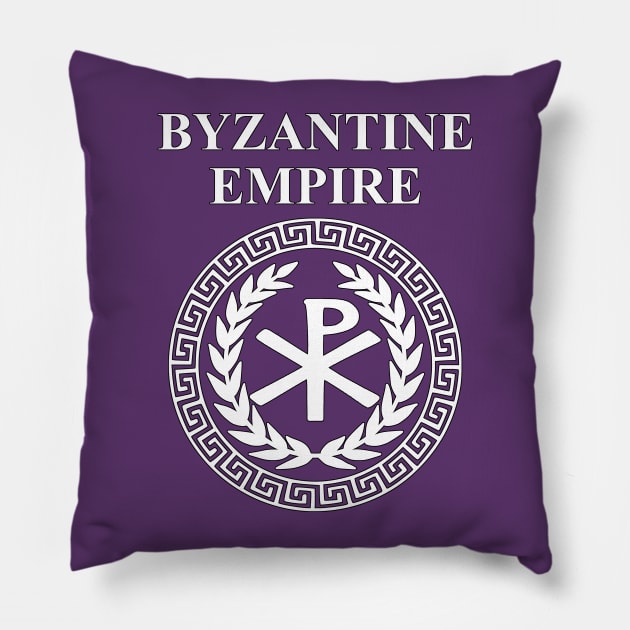 Byzantine Empire Constantinople Imperial Heraldry Symbol Pillow by AgemaApparel