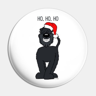 Bouvier des Flandres Santa Claus Pin