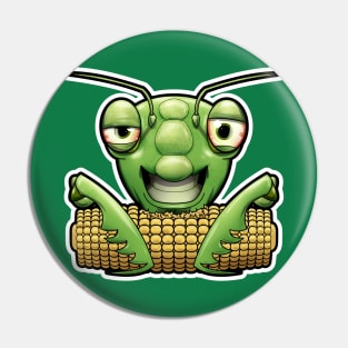 SNAX Mantis eating corn Pin