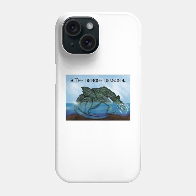 The drinking dragon Phone Case by Manxcraft