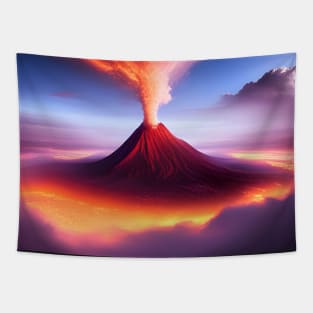 Energetic Volcano Tapestry