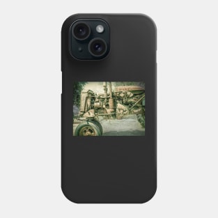 Country Time Memories Antique Tractor photograph Phone Case