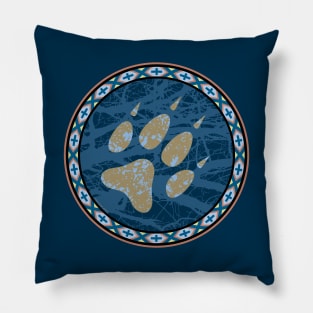 Cunning Gray Wolf Print Pillow