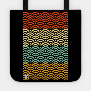 Retro Japanese Clouds Pattern RE:COLOR 09 Tote