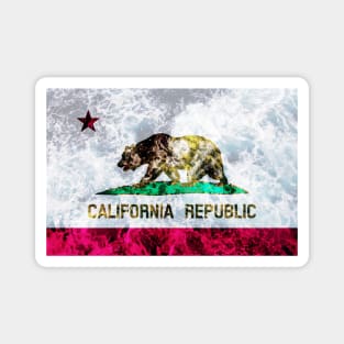Flag of California – Ocean Waves Magnet