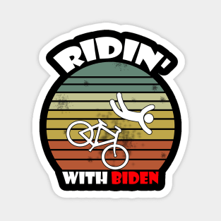 Joe Biden Falling With Biden Funny Ridin With Biden Magnet