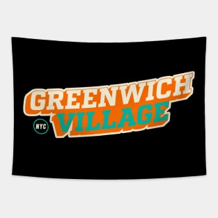 Greenwich Village Vibe: Urban Hip T-shirt Collection for NYC Trendsetters Tapestry